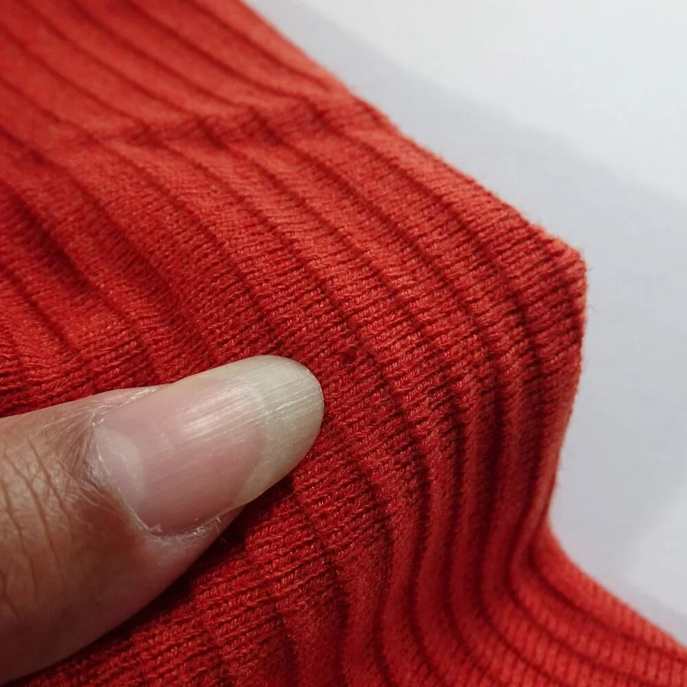 Band Of The Free Rust Ribbed Knit Crop Top Women Size XS Wide Sleeve NEW/FLAW